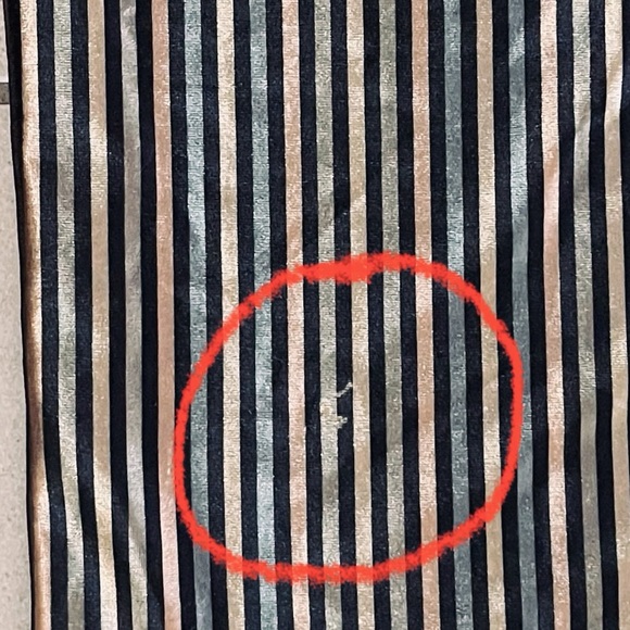 NWOT Zara High Waisted Palooza Velvet Striped Pants Size Medium - Picture 5 of 8